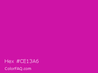 Hex #ce13a6 Color Image
