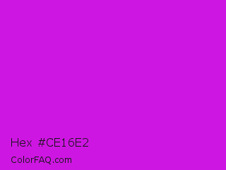 Hex #ce16e2 Color Image