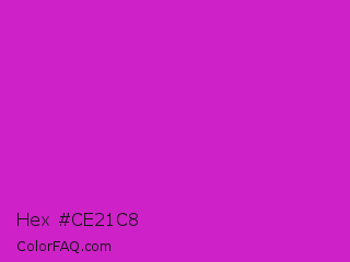 Hex #ce21c8 Color Image