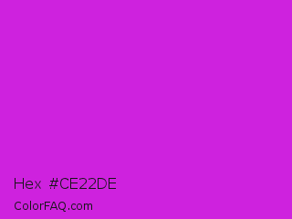 Hex #ce22de Color Image