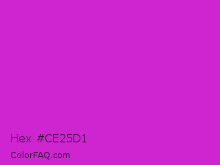 Hex #ce25d1 Color Image
