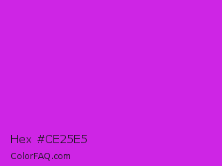 Hex #ce25e5 Color Image