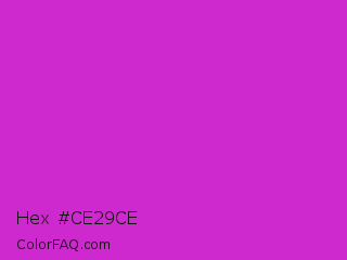 Hex #ce29ce Color Image