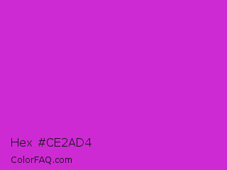 Hex #ce2ad4 Color Image