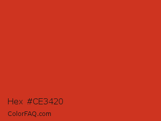 Hex #ce3420 Color Image