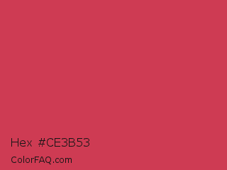 Hex #ce3b53 Color Image