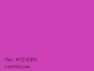 Hex #ce40b6 Color Image
