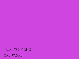 Hex #ce45e0 Color Image