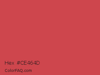 Hex #ce464d Color Image