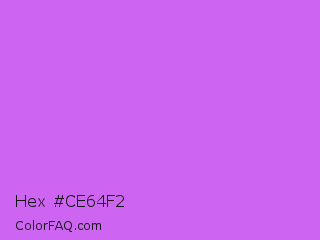 Hex #ce64f2 Color Image