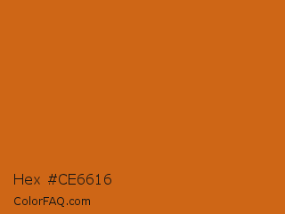Hex #ce6616 Color Image