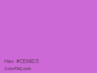 Hex #ce68d5 Color Image