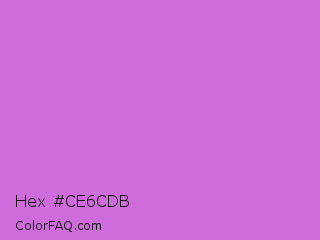 Hex #ce6cdb Color Image