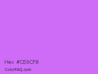 Hex #ce6cf8 Color Image