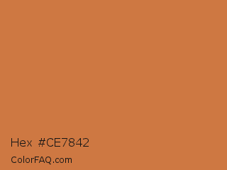 Hex #ce7842 Color Image