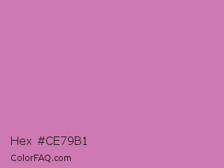 Hex #ce79b1 Color Image