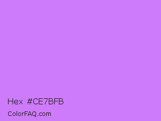 Hex #ce7bfb Color Image