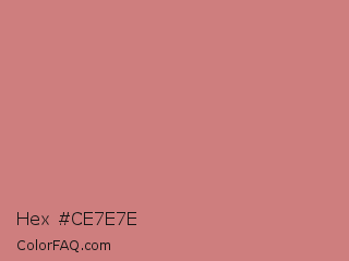 Hex #ce7e7e Color Image