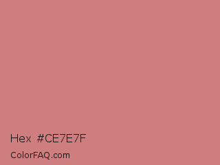 Hex #ce7e7f Color Image