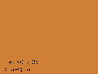 Hex #ce7f35 Color Image