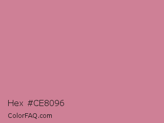 Hex #ce8096 Color Image