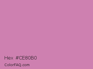 Hex #ce80b0 Color Image