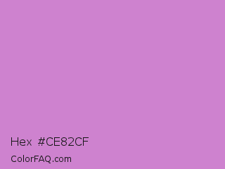 Hex #ce82cf Color Image