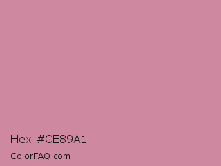 Hex #ce89a1 Color Image
