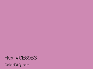 Hex #ce89b3 Color Image