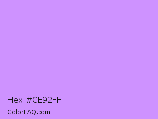 Hex #ce92ff Color Image
