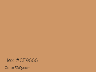 Hex #ce9666 Color Image
