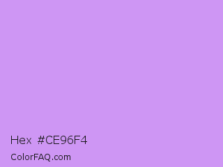 Hex #ce96f4 Color Image