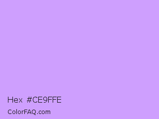 Hex #ce9ffe Color Image