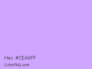 Hex #cea6ff Color Image