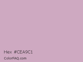 Hex #cea9c1 Color Image