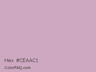 Hex #ceaac1 Color Image