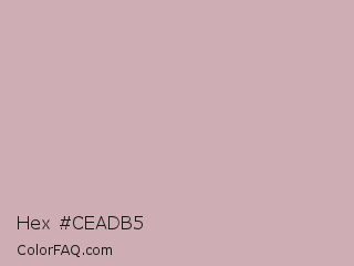 Hex #ceadb5 Color Image