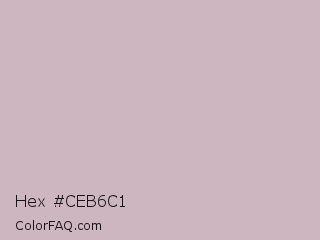 Hex #ceb6c1 Color Image