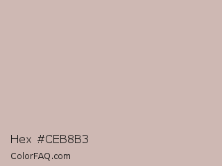 Hex #ceb8b3 Color Image