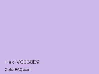 Hex #ceb8e9 Color Image