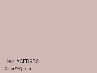 Hex #ceb9b6 Color Image