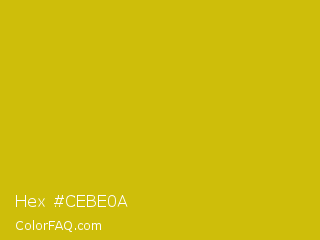 Hex #cebe0a Color Image