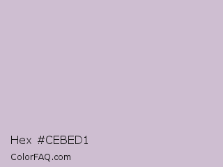 Hex #cebed1 Color Image