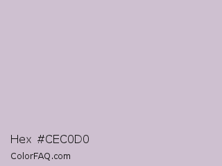 Hex #cec0d0 Color Image