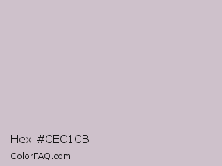 Hex #cec1cb Color Image