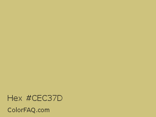 Hex #cec37d Color Image