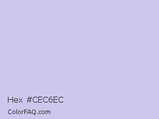 Hex #cec6ec Color Image