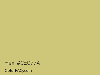 Hex #cec77a Color Image