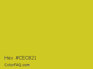 Hex #cec821 Color Image