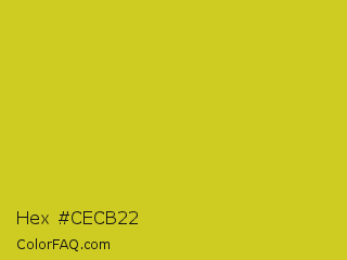 Hex #cecb22 Color Image